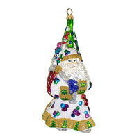 (16240) Larry Fraga Designs Here Comes Santa, 7.50 Inch, Christmas Ornament Tree 448