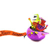 (16441) Halloween Booville Bat Ride, 8.00 Inch, Ornament Cat Pumpkin Bat 68427