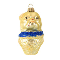 (16539) Larry Fraga Designs Bulldog, 3.00 Inch, Christmas Ornament 5069