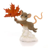 (16672) Charming Tails You Blow Me Away, 3.75 Inch, Fall Figurine Mouse 4027684