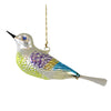 (16724) Larry Fraga Designs Bird With Blue Eyes, 2.00 Inch, Christmas Ornament Nylon Tail 5068