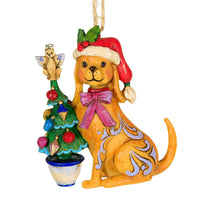 (16829) Jim Shore Christmas Dog, 3.50 Inch, Tree Hat Sit 4027757