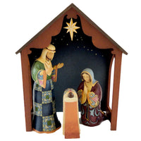 (16858) Jim Shore Holy Family And Stable, 10.50 Inch, Nativity St/4 4027784