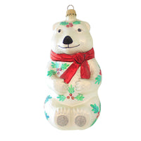 (16876) Larry Fraga Designs Holliebear, 5.50 Inch, Christmas Ornament Teddy Holly 5157