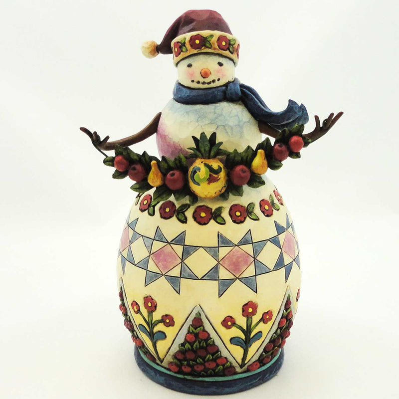 9.00 Inch Welcome Winter Christmas Snowman Pineapple 4027829 (16913)