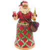 (17098) Jim Shore Cheers To A Merry Christmas, 10.00 Inch, Santa Wine Grapes 4025844