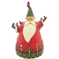 (17101) Jim Shore Home To Roost For The Holidays, 7.75 Inch, Santa Birds 4027702