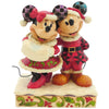 (17125) Jim Shore Holiday Duet, 6.25 Inch, Chirstmas Mickey Minnie 4027934