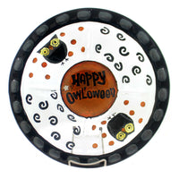 (17161) Tabletop Happy Halloween 5 Section Server, 2.25 Inch, Owls 3Gch4142