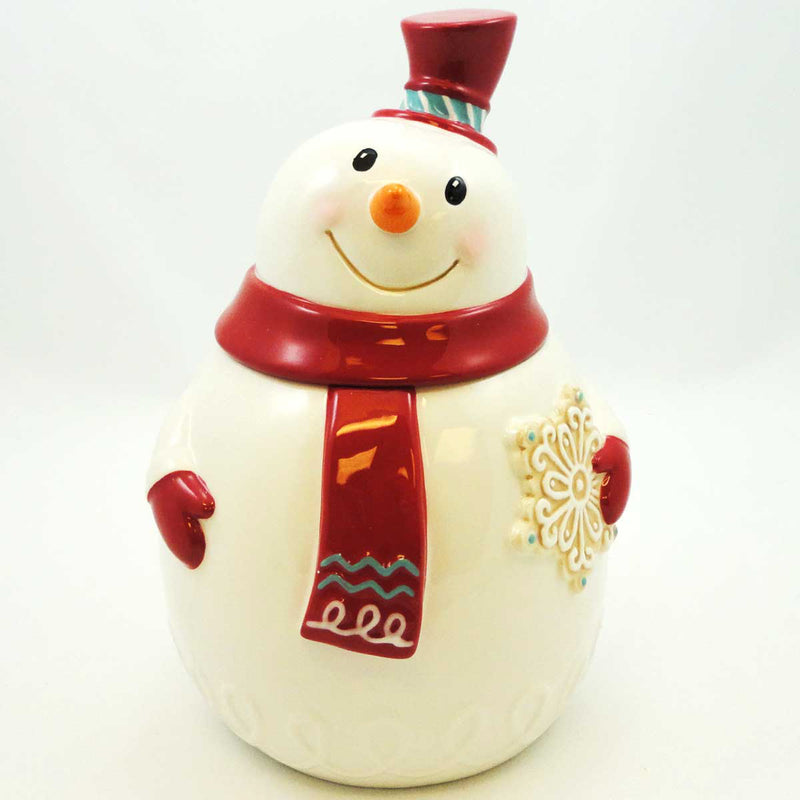 (17177) Tabletop Snowman Cookie Jar, 11.50 Inch, Christmas 455642