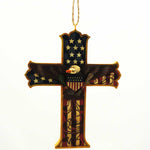 4.50 Inch Patriotic Cross Ornament Americana  Eagle 4027752 (17200)