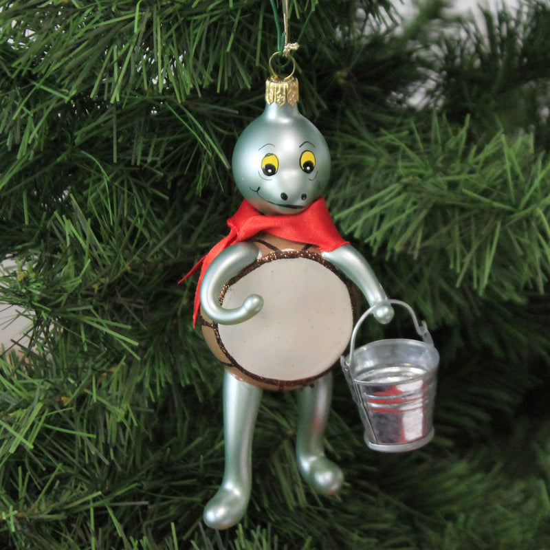 De Carlini Italian Ornaments Turtle With Bucket - - SBKGifts.com