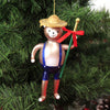 De Carlini Italian Ornaments Bear Band With Stick - - SBKGifts.com