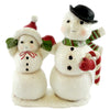 (17633) Christmas Snowman And Snowboy, 6.00 Inch, Candy Cane Bethany Lowe Designs Tg1403