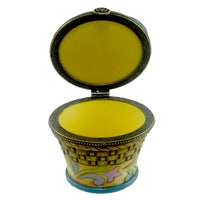 Jim Shore March Daffodil Covered Box - - SBKGifts.com