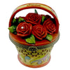 (18067) Jim Shore June Rose Covered Box, 3.50 Inch, Flower Basket 4027816