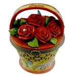 3.50 Inch June Rose Covered Box Flower Basket 4027816 (18067)