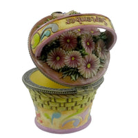 Jim Shore September Aster Covered Box - - SBKGifts.com