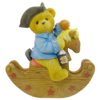 (18208) Cherished Teddies Paul, 4.25 Inch, Teddy Bear Lantern Horse 676888