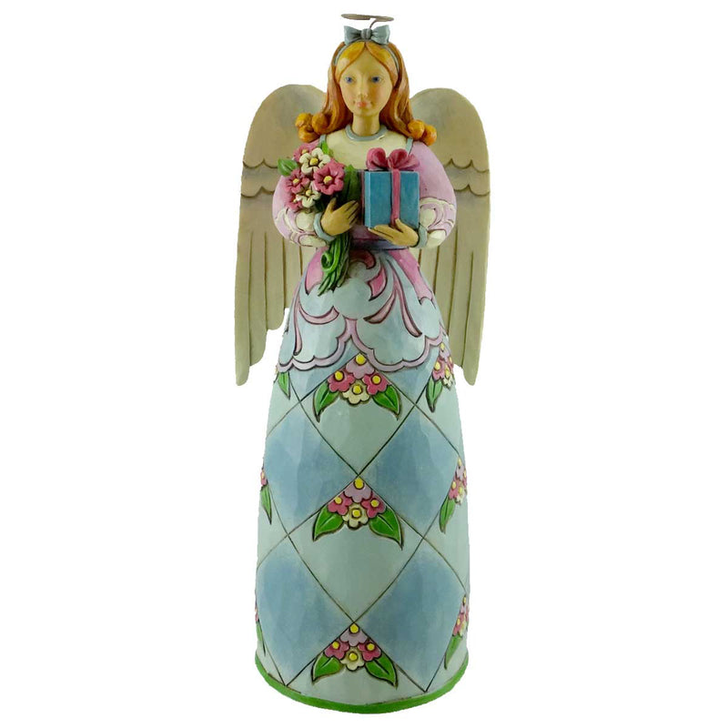 9.75 Inch Birthday Blessings Angel Present Flowers 4033801 (18311)