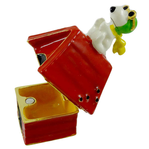 Dept 56 Bejeweled Boxes Snoopy Flying Ace Jeweled Box - - SBKGifts.com