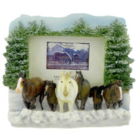 (18409) Animal Winter Horses, 8.25 Inch, Frame 4" X 6" Opening 353203