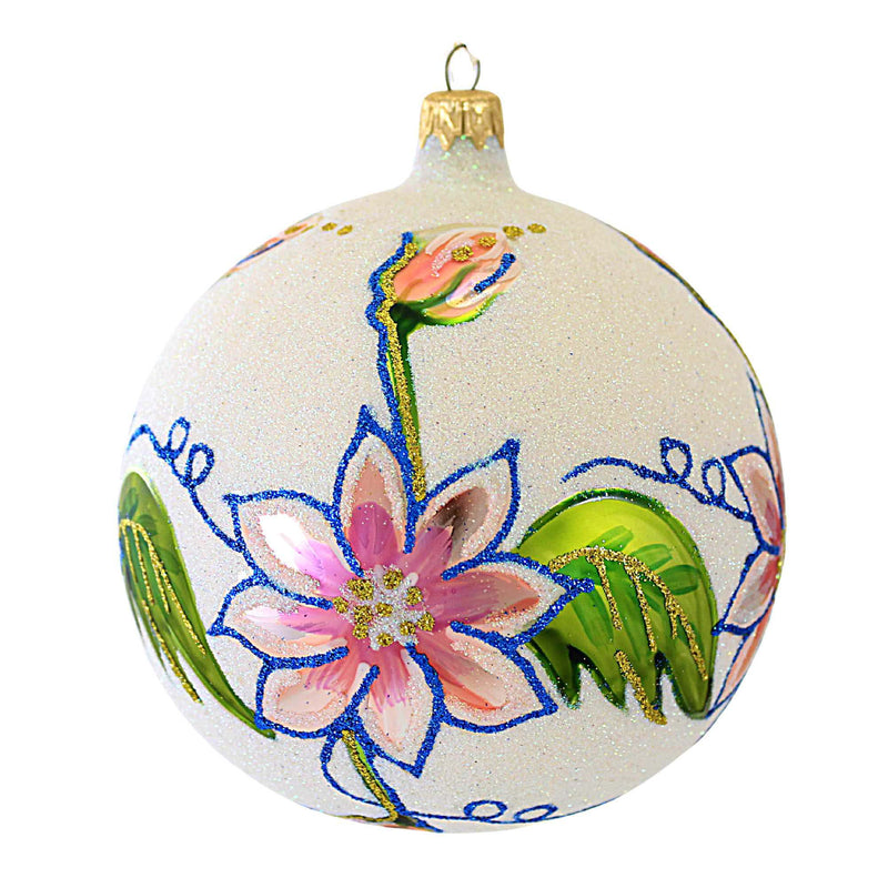 (18592) Larry Fraga Designs Tiger Lily, 5.25 Inch, Ornament Ball Floral Flower 5841