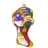 (18754) Larry Fraga Designs Overstuffed, 7.50 Inch, Ornament Patriotstocking Santa 5930