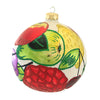 (18760) Larry Fraga Designs Mixed Fruit, 5.50 Inch, Ornament Ball Apple Pear Grape 5949