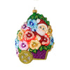 (18766) Larry Fraga Designs She Loves Me, She Loves Me Not, 7.50 Inch, Ornament Spring Pansy Floral 6016