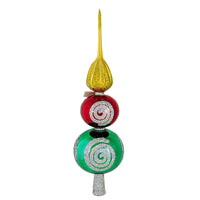 (18922) Larry Fraga Designs Swirl Finial, 19.50 Inch, Christmas Tree Topper 1016