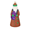 (18932) Larry Fraga Designs Gold Santa With Tree, 6.25 Inch, Ornament Christmas Dresden 214