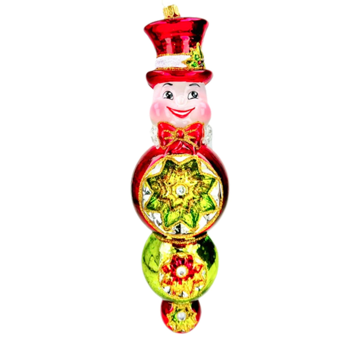 (63877) Pre-Order The Ornament King Snowball Jones, 9.00 Inch, Triple Reflector Snowman 44012