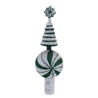 (19279) Mattarusky Peppermint Topper, 12.50 Inch, Finial Christmas M87p