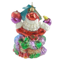 Christopher Radko Snack-A-Peel Santa - - SBKGifts.com