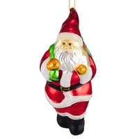 (19370) Craftoutlet.Com Santa With Bagged Tree, 6.50 Inch, Christmas Mercury Glass Mg011