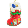 (19373) Craftoutlet.Com Shoe House With Flowers, 7.25 Inch, Heart Home Christmas Mg014