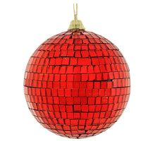 (19502) Craftoutlet.Com Red Mirror Ball, 4.00 Inch, Ornament Disco 25642