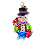 5.00 Inch Snobo Ornament Snowman Travel 1011028 (19714)