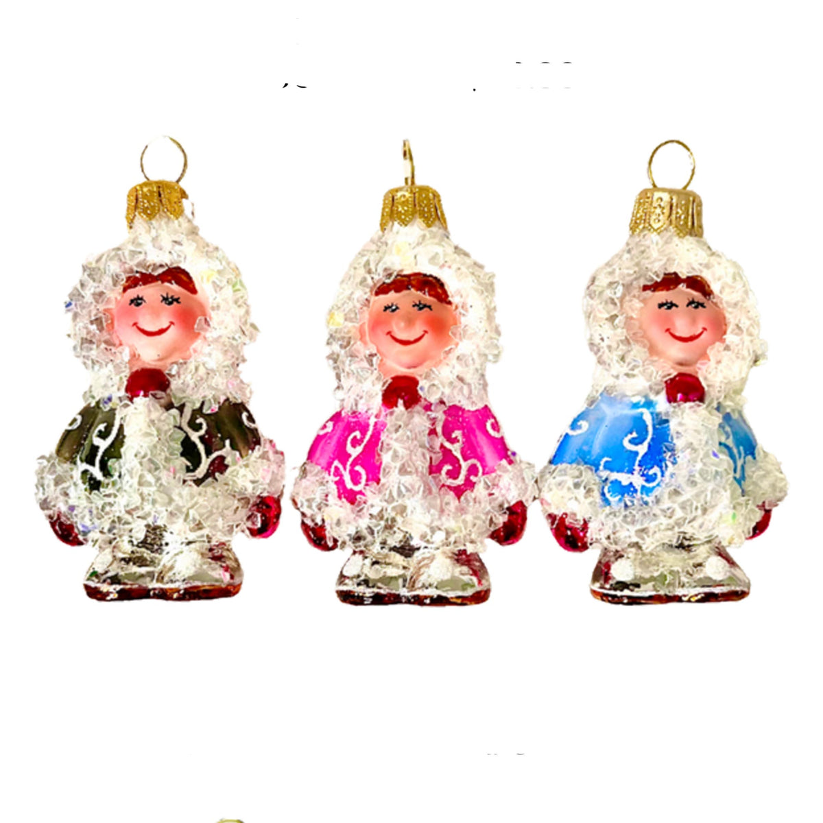 (63822) Pre-Order The Ornament King It's A Small World 3Pc Set, 2.50 Inch, Mini Eskimo Kids Tiny Treasures Tt43051 Set