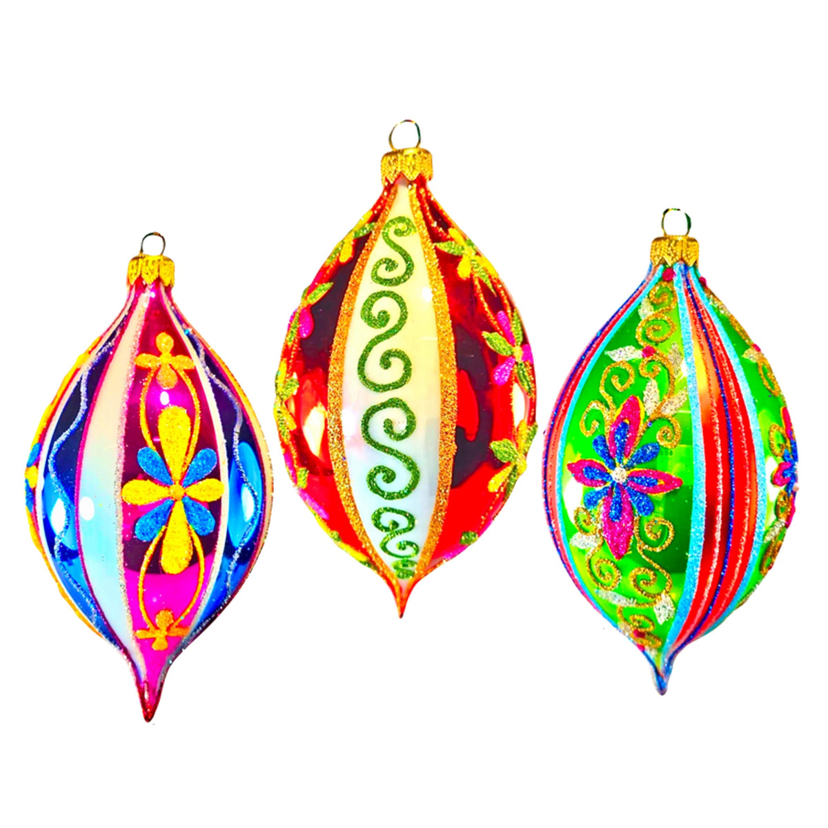 (63878) Pre-Order The Ornament King Grandma's Faves 3 Pc Set, 5.50 Inch, Drop Lemon Ornament Set 41013 Set