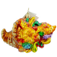 (2028) Christopher Radko Harvest Pride, 3.00 Inch, Ornament Thanksgiving Horn 1011311