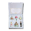 (20848) Old World Christmas Wedding Collection, 4.25 Inch, Ornament Set/6 Bride Groom Glass 14011