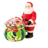 (21285) Christopher Radko Company Splendid Santa Salt & Pepper Set, 4.50 Inch, Home For The Holiday 2011972