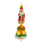 5.00 Inch Ring Ring Ornament Santa Christmas Bell 980810 (21509)