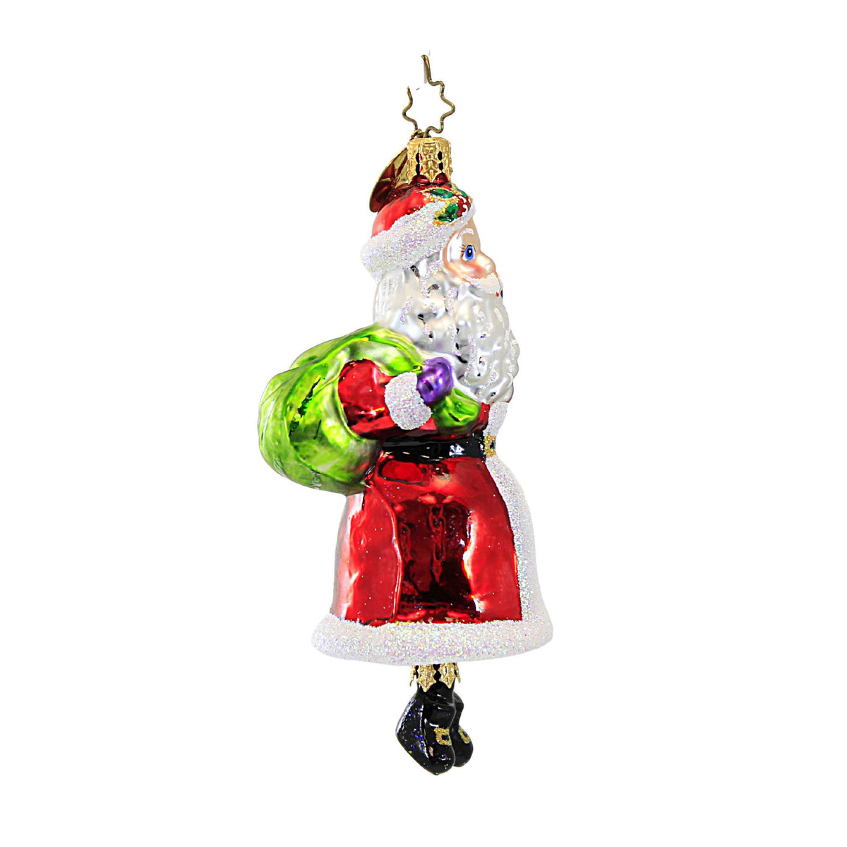 Christopher Radko Ring-A-Ding Santa - - SBKGifts.com