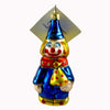 (21656) Laved Italian Ornaments Clown Blue Hat, 4.00 Inch, Circus Christmas St1854