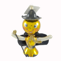 (21671) Laved Italian Ornaments Pumpkin Man, 6.50 Inch, Happy Halloween Cape Staff F11294