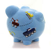 Child To Cherish Construction Pig Piggy Bank - - SBKGifts.com