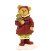 (22976) Boyds Bears Resin Heidi Goodfriend W/ Hoo...Warm Wishes, 4.50 Inch, Christmas Bearstone 4041882